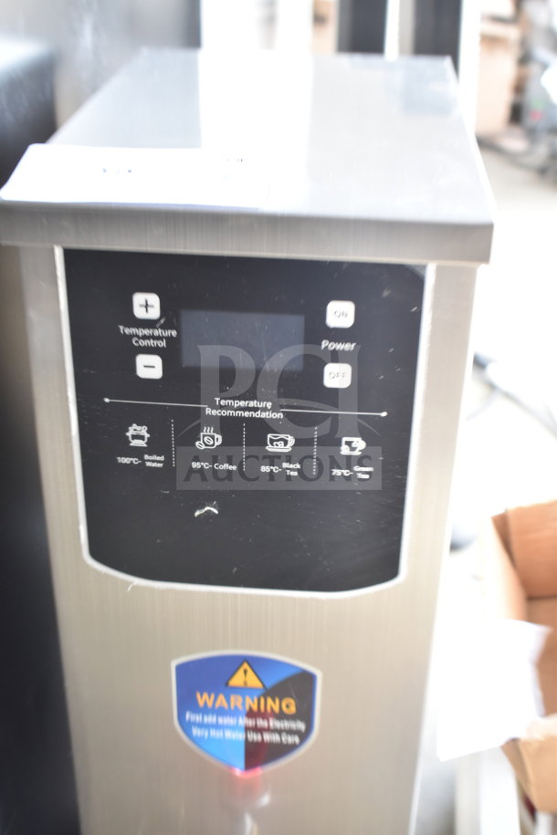 AMZ-B-20 commercial countertop hot water dispenser, 120 volts, 1 phase. Features temperature control panel.
