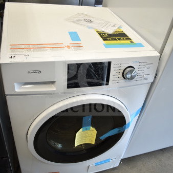 BRAND NEW SCRATCH AND DENT KoolMore front load washer, white, multipurpose cycles, visible labels, excellent condition.