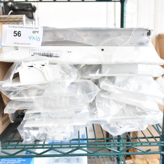 Ten various vent covers, packaged and stacked, with auction label indicating quantity of 10. Good condition.