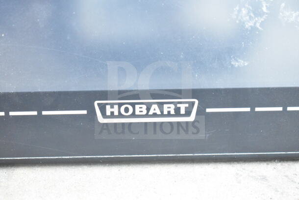 Hobart HTi Commercial Countertop Food Portioning Scale, visible Hobart logo, suited for 120/208-240V, 1 Phase.