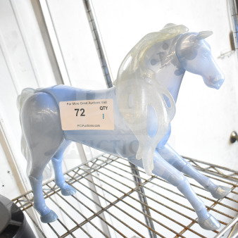 Disney Frozen 2 Elsa's Spirit Horse Water Nokk toy, light-up feature, translucent blue with glitter mane, mint condition.