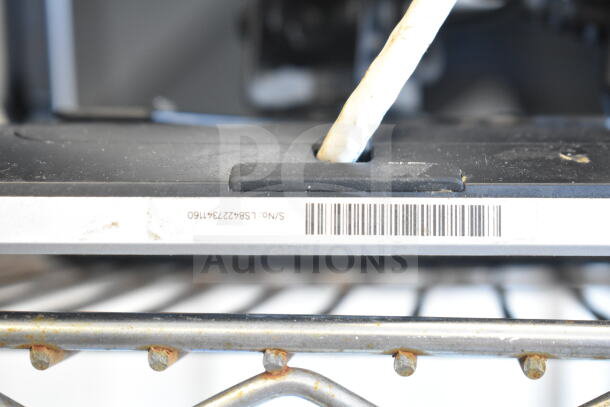 POS monitor with visible barcode and serial number LSB4227341160, part of a lot of four items. Good condition.