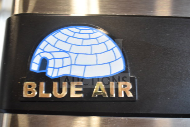 Blue Air BASR2 Commercial 2 Door Reach In Cooler, 115 Volts, 1 Phase, logo on door.