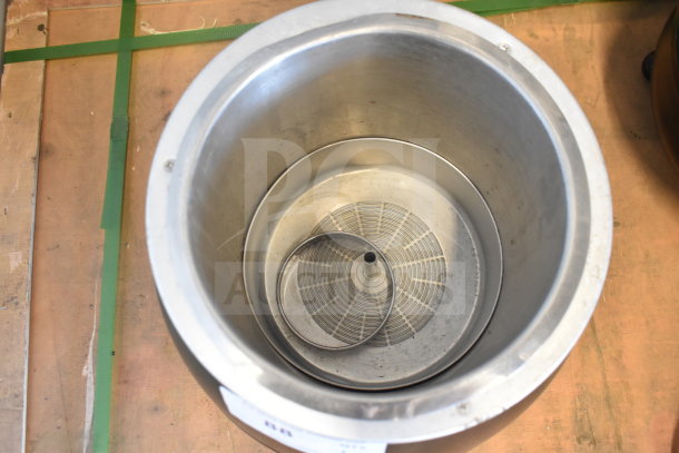 ELSW-100K Countertop Soup Kettle Food Warmer, 120V, 1 Phase, interior view, stainless steel, good condition.