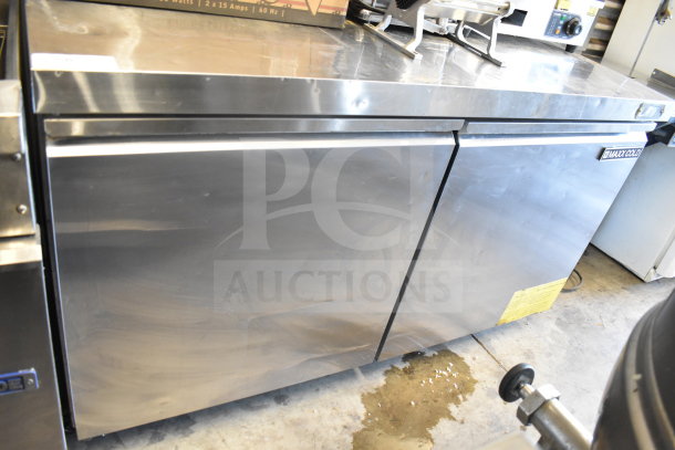 Maxx Cold MXSF60UHC commercial 2-door undercounter freezer, stainless steel, 115 volts, 1 phase, good condition.