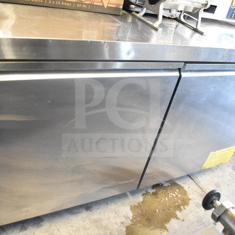 Maxx Cold MXSF60UHC commercial 2-door undercounter freezer, stainless steel, 115 volts, 1 phase, good condition.