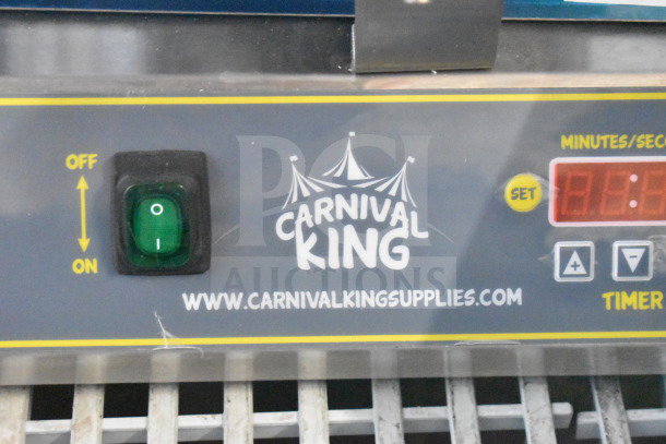 Carnival King 382WBM26DGT Double Belgian Waffle Maker, digital timer, temperature controls, brand new, scratch and dent.