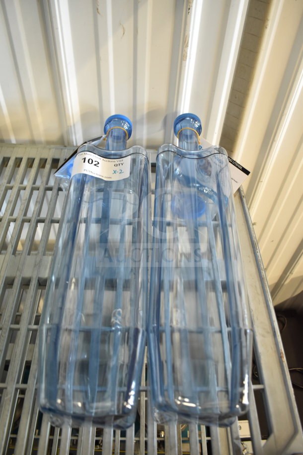 2 new San Jamar 712RCU1282 Rapi-Kool® cooling paddles, 4L capacity, blue plastic, minor scratches. Marked QTY x2.