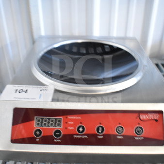 Brand new 2025 Avantco 177IWC35 countertop wok induction cooker, scratch and dent condition, 208-240 volts, 1 phase.