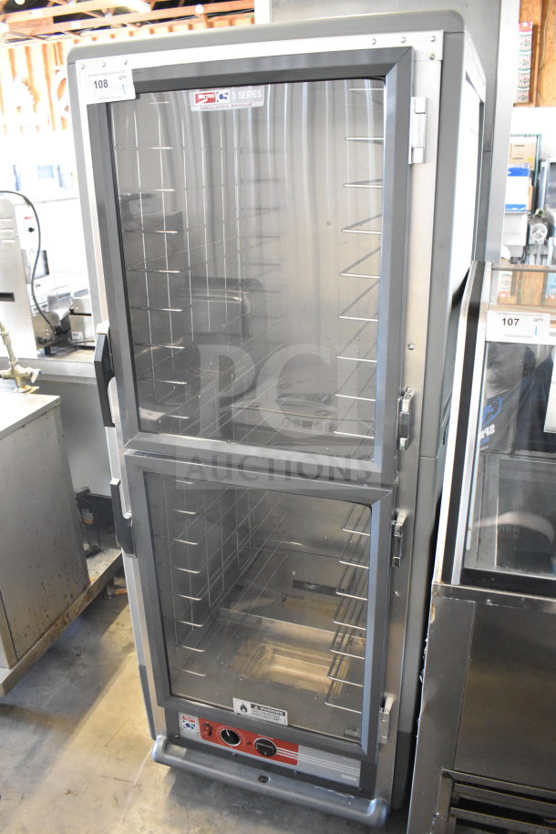2017 Metro C539-HDC-4-GY Heated Holding Cabinet, commercial casters, 115V, 1 Phase, glass doors, excellent condition.