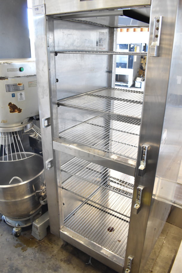 Traulsen RHT132WPTHHG reach-in cooler, missing doors, stainless steel, 115V, 1 phase, commercial use.