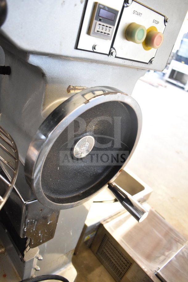 2022 Precision Mixer HD-60, 60 Quart commercial planetary dough mixer, includes mixing bowl, bowl guard, dough hook. 220V, 3 phase.