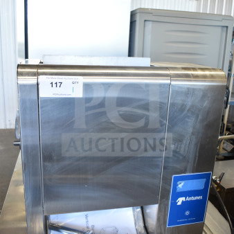 2021 AJ Antunes BKT-2V commercial countertop vertical contact toaster, stainless steel, 200-240V, 1 phase, excellent condition.