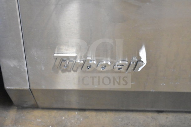 Turbo Air CTST-1800-13-N refrigerated prep rail, stainless steel, 115V, 1 phase, visible brand logo, minor wear.