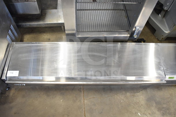 Turbo Air CTST-1800-13-N E-Line refrigerated prep rail, stainless steel, 115V 1 phase, good condition, auction lot 119.