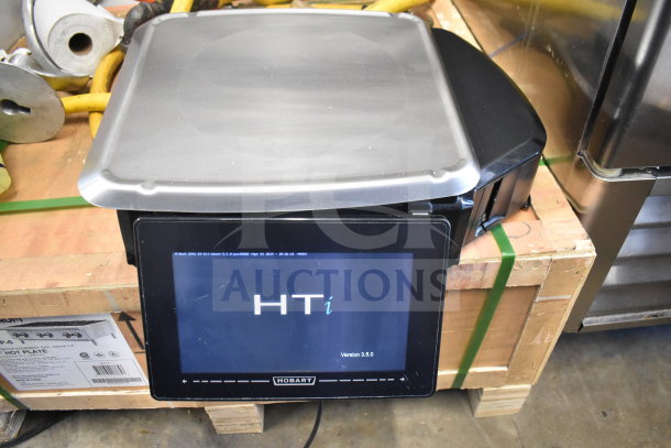 2017 Hobart HTi-7LH26 commercial scale, 120/208-240V, 1 phase, tested and working, with touchscreen display.