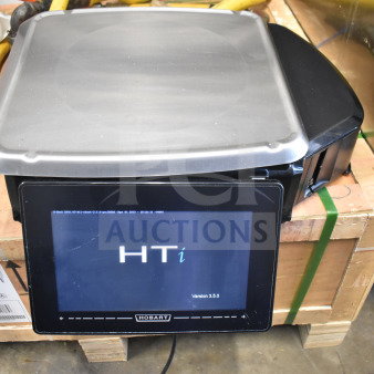 2017 Hobart HTi-7LH26 commercial scale, 120/208-240V, 1 phase, tested and working, with touchscreen display.