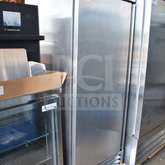 2019 Asber ARF 23 HF Commercial Reach-In Freezer, single door, stainless steel, 115 volts, 1 phase, good condition.