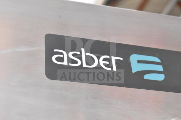 2019 Asber ARF 23 HF commercial freezer, single door, 115 volts, 1 phase, visible Asber logo, excellent condition.