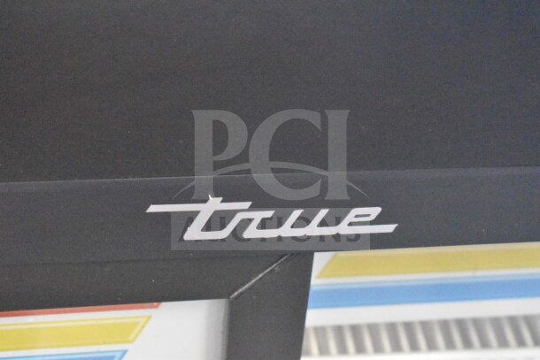 2021 True GDM-09-SQ-HC-LD 2 Door Cooler Merchandiser. 115 Volts, 1 Phase. Black exterior with "True" logo.