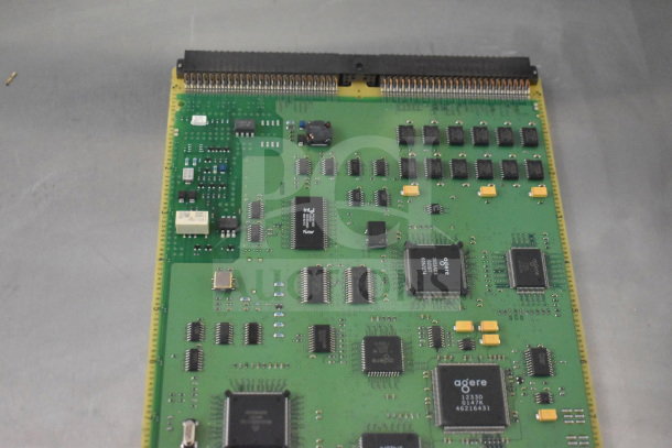 Two Avaya circuit boards, featuring Intel and Agere chips, showing clean connectors and components, in good condition.