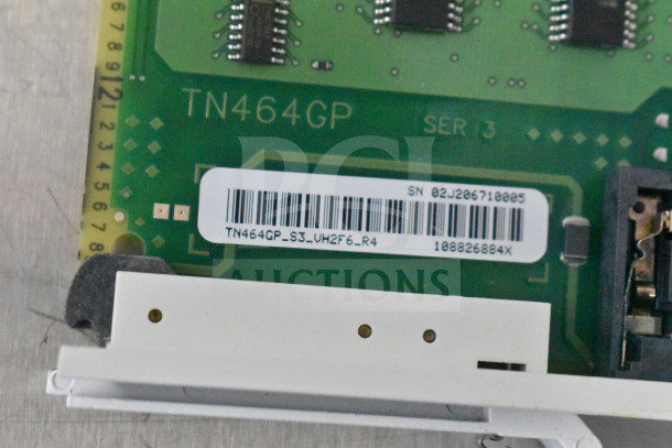 Avaya TN464GP circuit board, shown with serial number SN 02J206710005, in good condition.