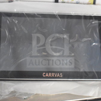 Carrvas X002D2WGVF GPS in original packaging, new condition, features touchscreen, includes two units per bid, visible logo.