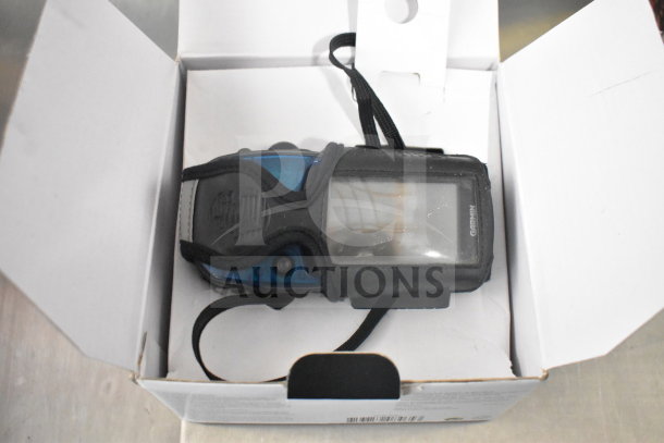 Garmin GPS units in original box, including eTrex Legend H, eTrex 20, and Nuvi 1390LMT. Good condition, with visible accessories.