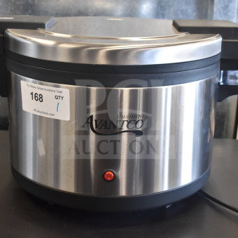 Brand new Avantco 177RWB60 60 Cup Electric Rice Warmer, stainless steel body, 120V, 1 Phase, minor scratches.
