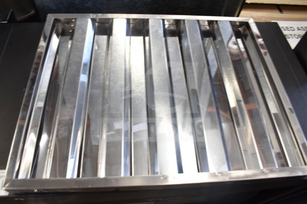 3 new Steelton stainless steel hood filters, 20"H x 25"W x 2"T, scratch and dent, model 522HF2520.