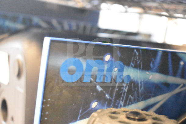 Two Onn Portable Bluetooth Speakers in original packaging, featuring sleek design and wireless functionality. Box displays "onn." logo.