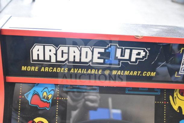 Arcade 1UP PAC-A-501030 Pac Man Machine, featuring vibrant artwork. Model label visible, minor wear on the top edge.