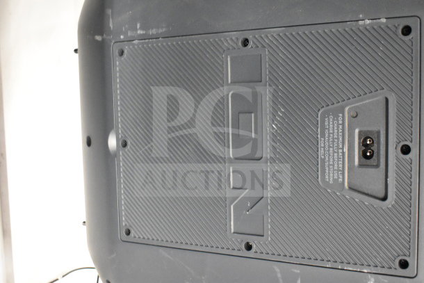 Ion Party Boom Plus speaker, black, in good condition, features visible brand logo and charging instructions.