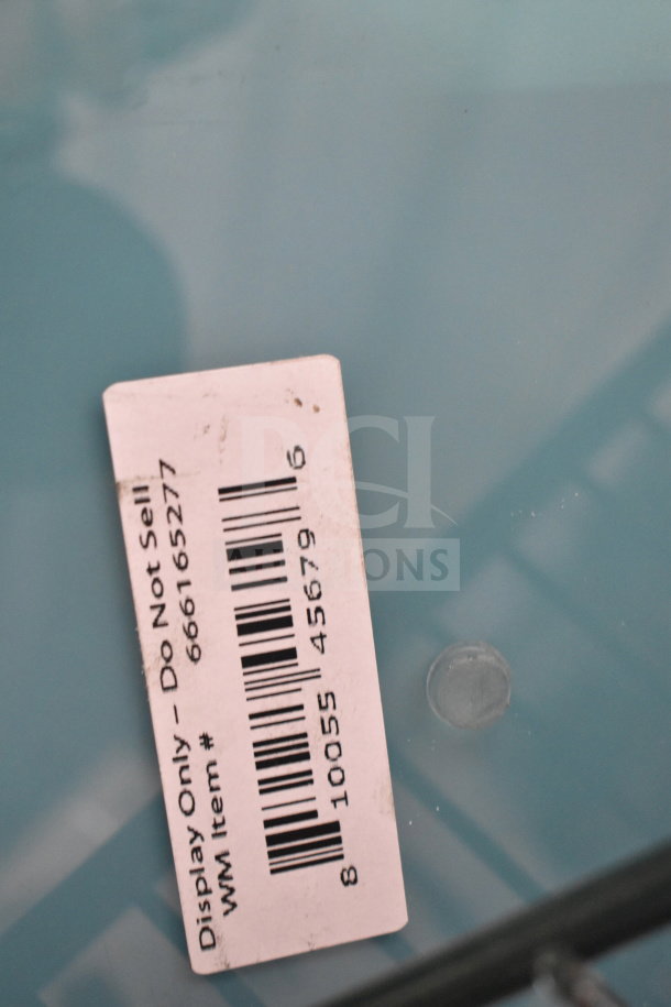 Store display label for SodaStream Terra, marked "Display Only – Do Not Sell," with barcode and item number 666165277.