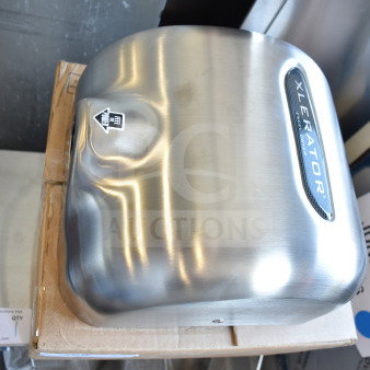 BRAND NEW SCRATCH AND DENT! Excel XL-SB 110/120 XLERATOR® Stainless Steel Cover High Speed Hand Dryer - 110/120 Volts, 1 Phase.