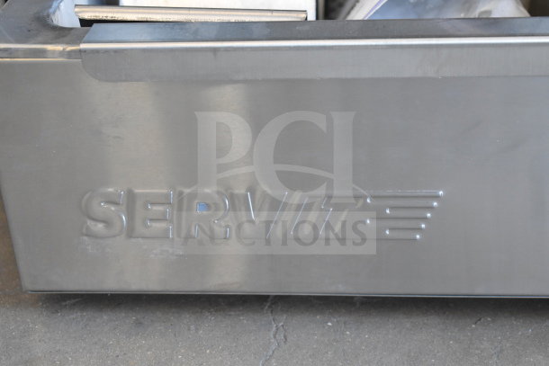 BRAND NEW 2025 ServIt 423FFDS26 26" Stainless Steel Fry Dump Holding Station. Scratch and dent. 120V, 1 Phase.