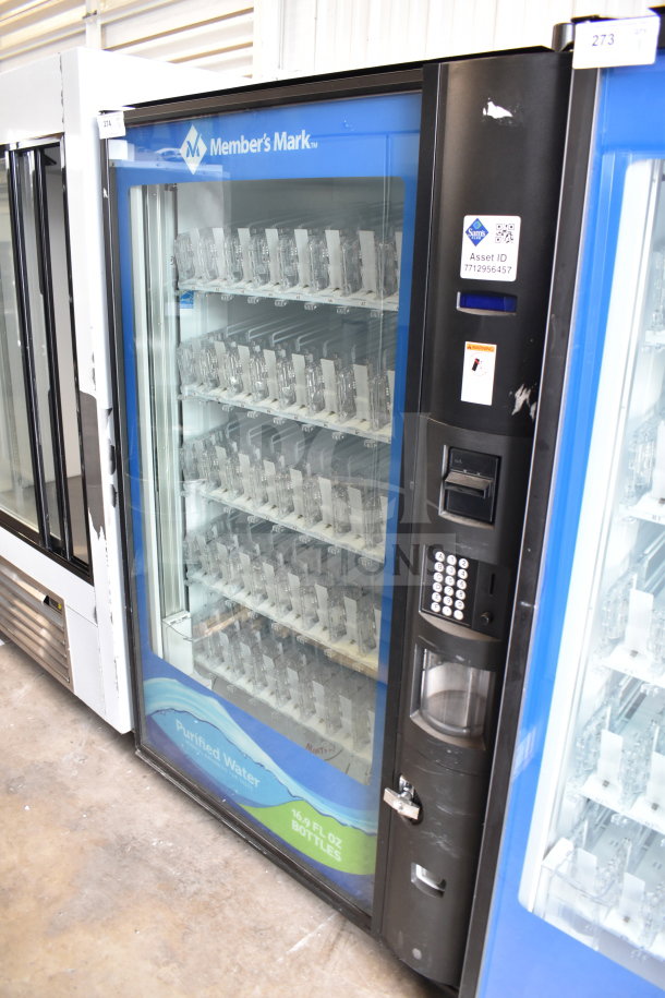 Crane 5800-4 commercial vending machine, bill acceptor, good condition, 115V, 1-phase. Asset ID: 7712956457.