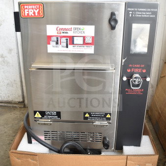 BRAND NEW SCRATCH AND DENT! 2024 Perfect Fry PFC730 Semi-Automatic Ventless Countertop Deep Fryer. 208 Volts, 1 Phase.