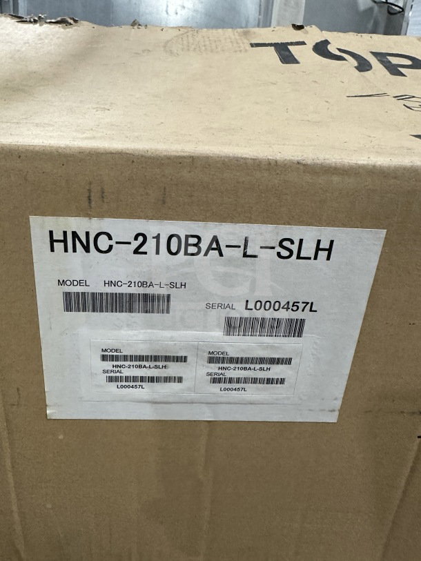 Hoshizaki refrigerated display case, model HNC-210BA-L-SLH, brand new, scratch n dent, 83" length, left side compressor.