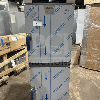 Brand new Alto-Shaam Halo Heat 1200-TH cook-n-hold oven. Stainless steel, half-door, simple controls, 208-240V, model 1200-TH.