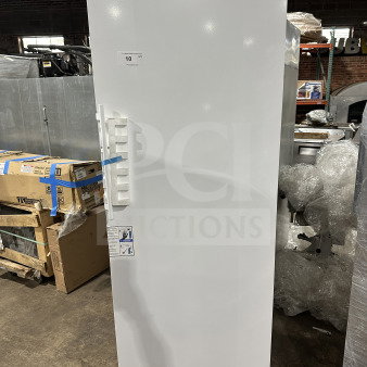 Brand new Liebherr GRB23W1HFC commercial refrigerator, single door, digital controls, chrome rack, 115V, on legs.