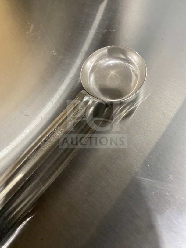 Brand new Volrath 1 oz. stainless steel spoodle, model 61147, with Grip 'N Serve handle, serial number 829419272433.