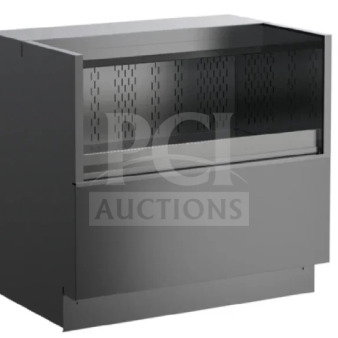 BRAND NEW Structural Concepts Oasis Series refrigerated display, 36" black laminate, model CO3324R, 120V, 1 Phase.