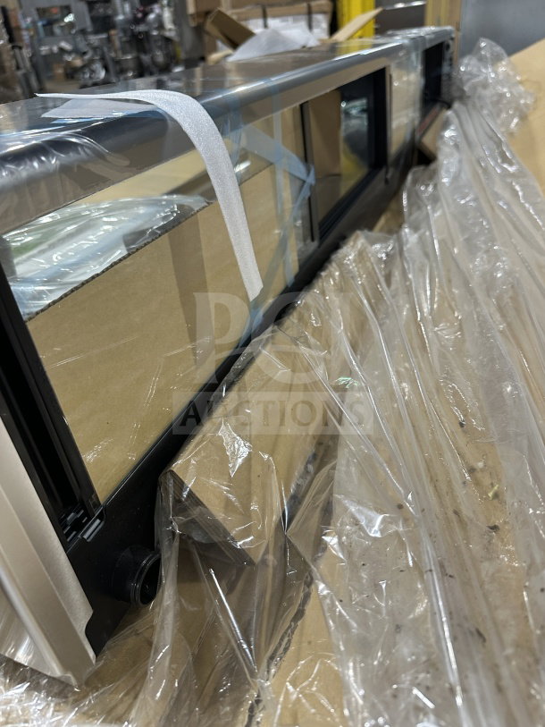 Brand new Hoshizaki 83" refrigerated display case, model HNC210BALSLH, with left side compressor, scratch and dent condition.