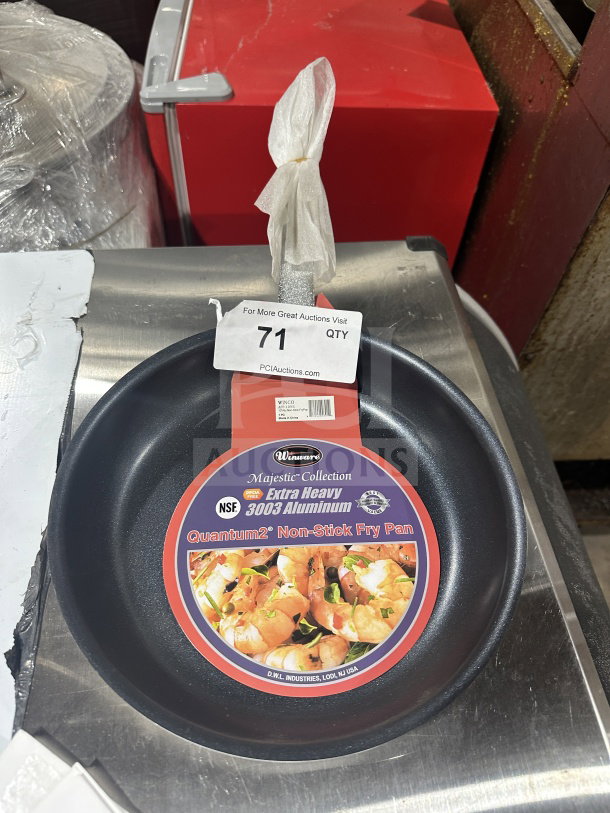 Winco-Winware 10" stainless steel non-stick fry pan, Majestic Quantum collection, model AFP-0NS, new condition, NSF certified.