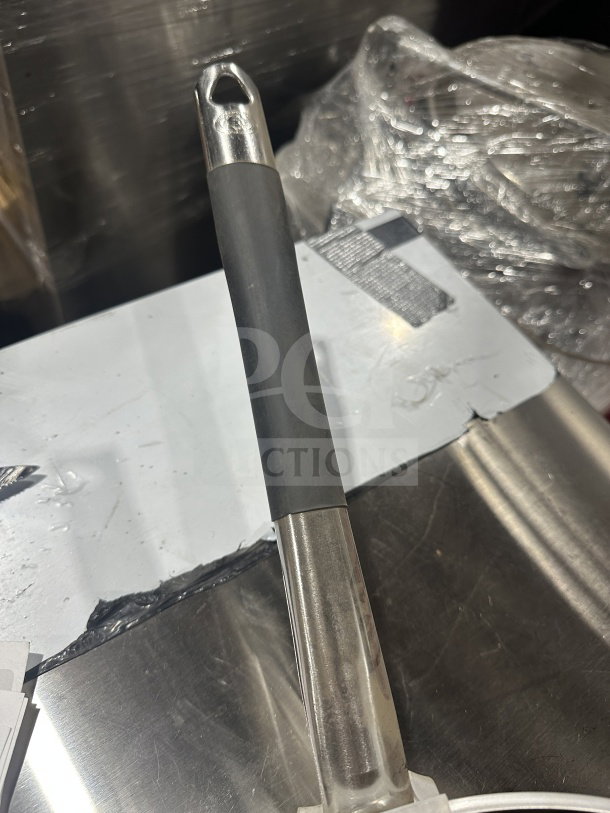 Winco-Winware 10" stainless steel fry pan handle from model AFP-0NS, featuring non-stick surface, brand new condition.