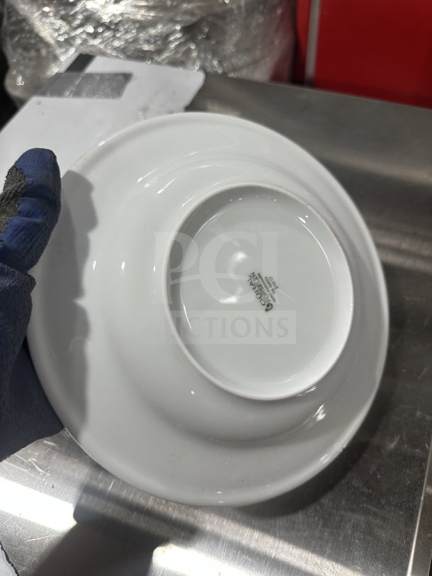 BRAND NEW Turgla Deltra Series Porcelain Round White Bowl, Model D123CK00. Marked underside. 6 EA per box, 15X Bid.