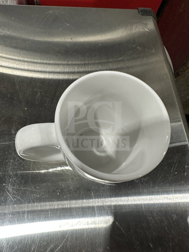 BRAND NEW Iti Commercial 12 OZ Porcelain White Mug, Model CP8481, pristine condition, 3 dozen per box.