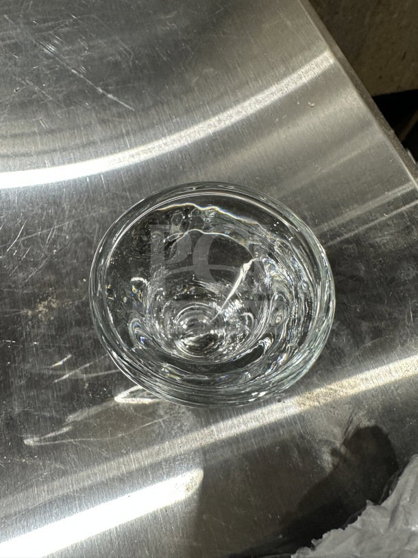 Brand new Anchor Hocking 1 oz clear glass shot glass, model 3668U, with pristine condition and smooth finish.