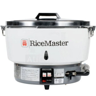 BRAND NEW Town RM-55-R RiceMaster, stainless steel, gas-powered, 110 cup capacity rice cooker and warmer.
